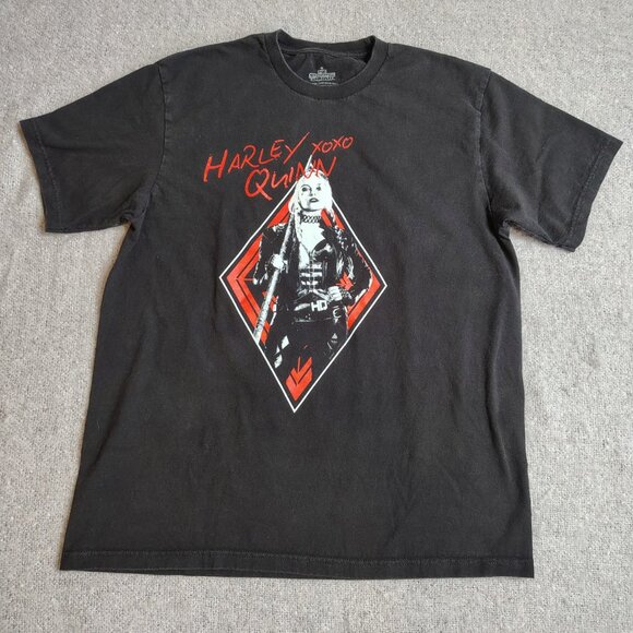 DC Comics Other - Harley Quinn Suicide Squad Shirt Size Large Front Back 5050 Live Fast Die Clown